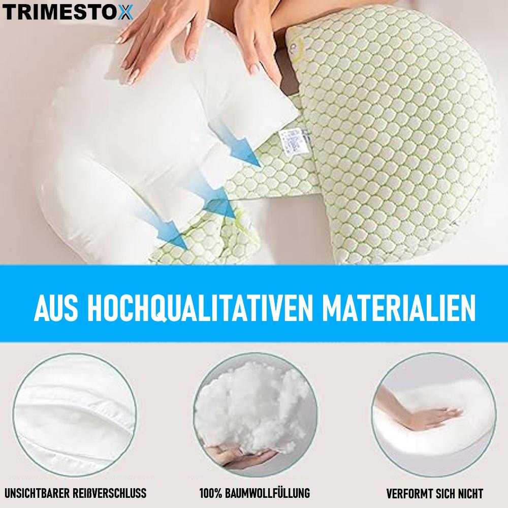 TRIMESTOX Schwangerschaftskissen Stillkissen U-förmig Körper Lagerungskissen