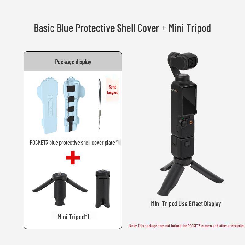 DJI Pocket 3 Protective Case with Magnetic Flip Cover and Screen Plate for Gimbal Camera and Filter Storage.