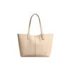 Coach Bolso Tote de Cuero Granulado con Logo Metálico North 32 para Mujer Latón Marfil CR664-B4IY