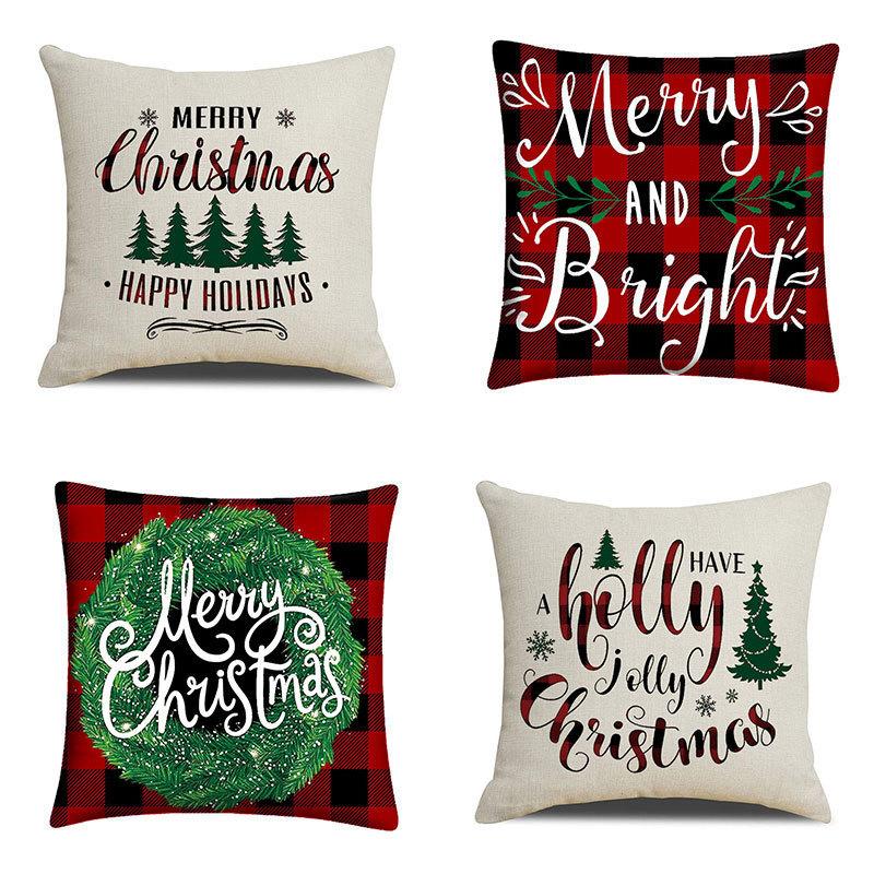 45cm Christmas Four Piece Pillowcase Set  Christmas Decoration Home Decoration 2024 Christmas Decoration