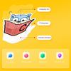 50Pcs Stationery Sticker Waterproof Vibrant Designs Love Reading Book Pattern Stickers for Kids Teens Adults