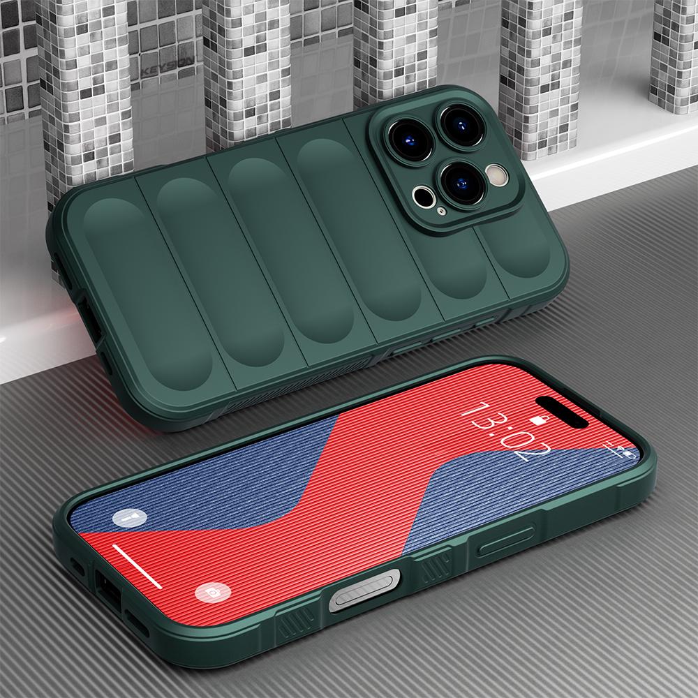 

KEYSION Противоударный матовый чехол для iPhone 16 Pro Max 2024 Мягкий силиконовый противоскользящий чехол для задней панели телефона для iPhone 16 Plus 15 Pro Max for iPhone 16 Pro Max зелёный