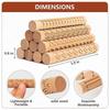 10 Pcs Wooden Clay Texture Roller Set for Pottery and Ceramics, Modeling Texture Rolling Pin Stenci