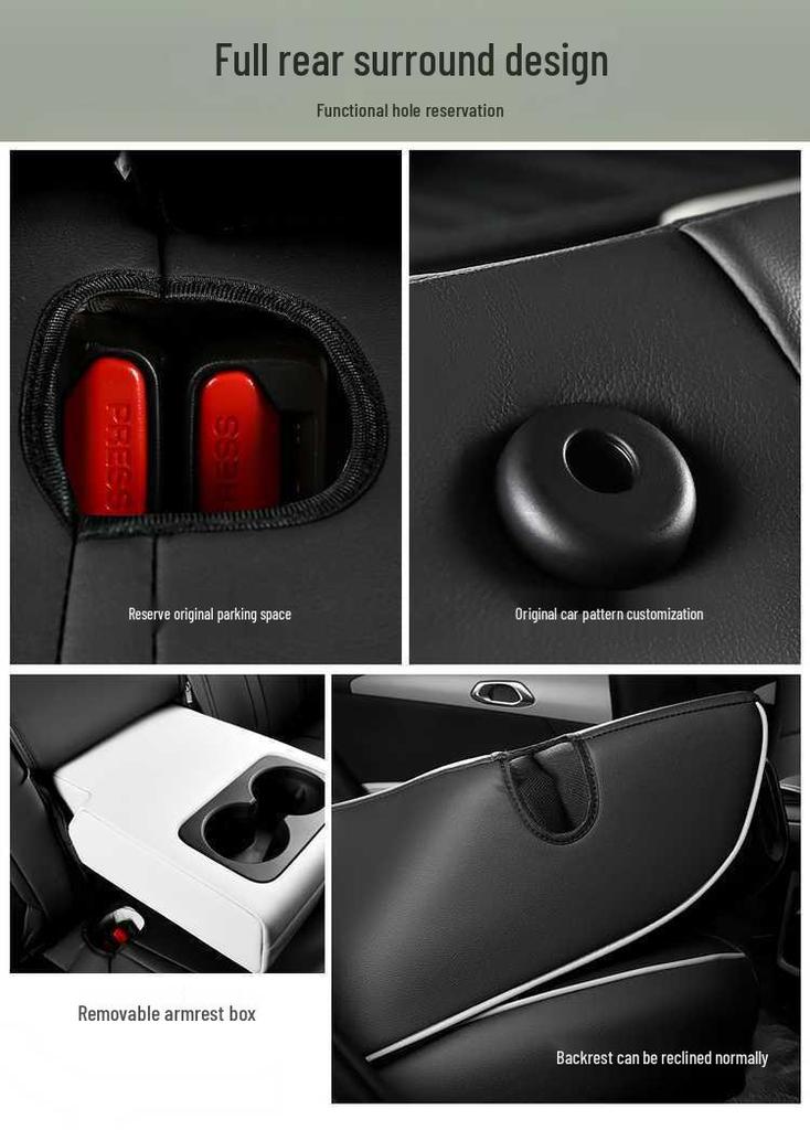 BYD Yuan UP Leather Car Seat Cushion - All-Season Universal Full Surround Cover