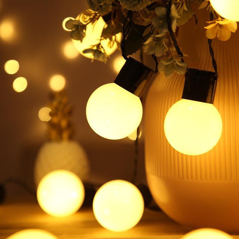 

HOMZY 5m/10m Led Globe String Light Christmas Garland Outdoor Home Led Festoon Bulb Fairy Light for Party Garden Patio Decoration 5m 20 bulbs