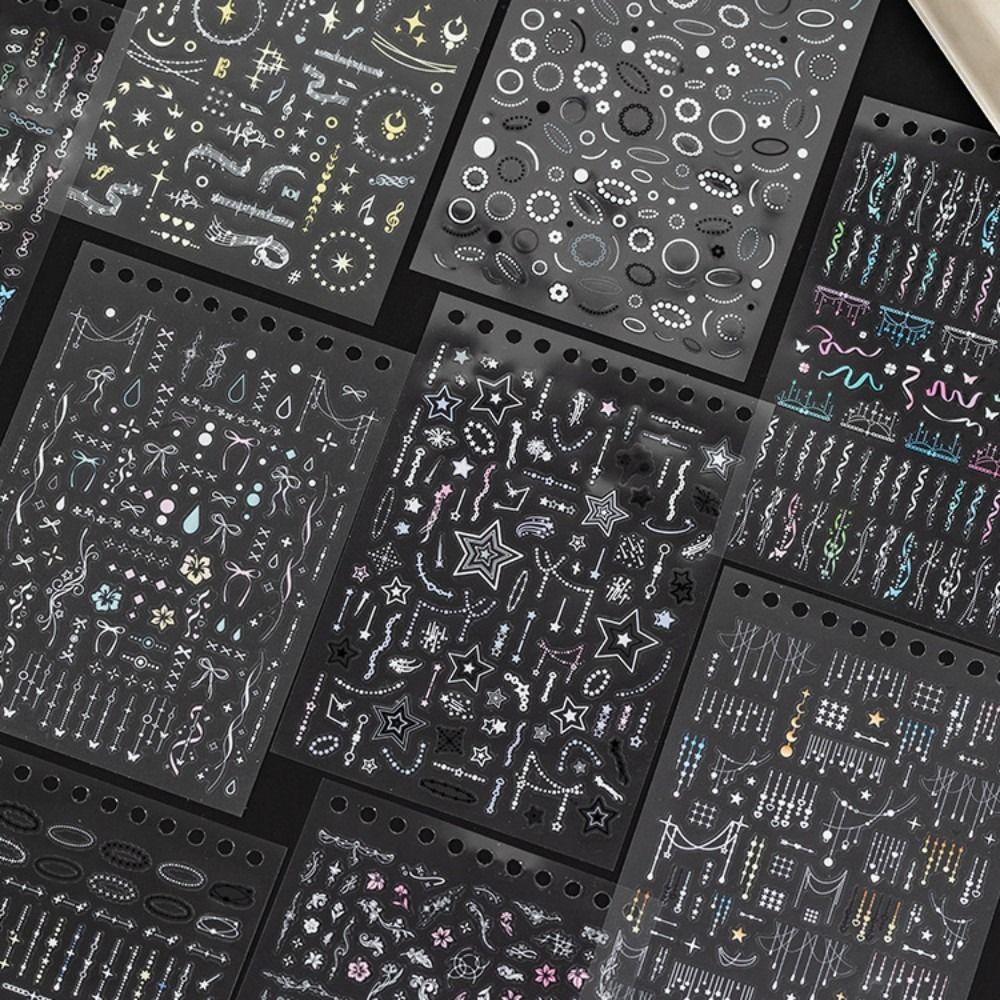 30 Sheets DIY Sticker Book Soft Light Album Series Cut Film Sticker Book Journal Decoration