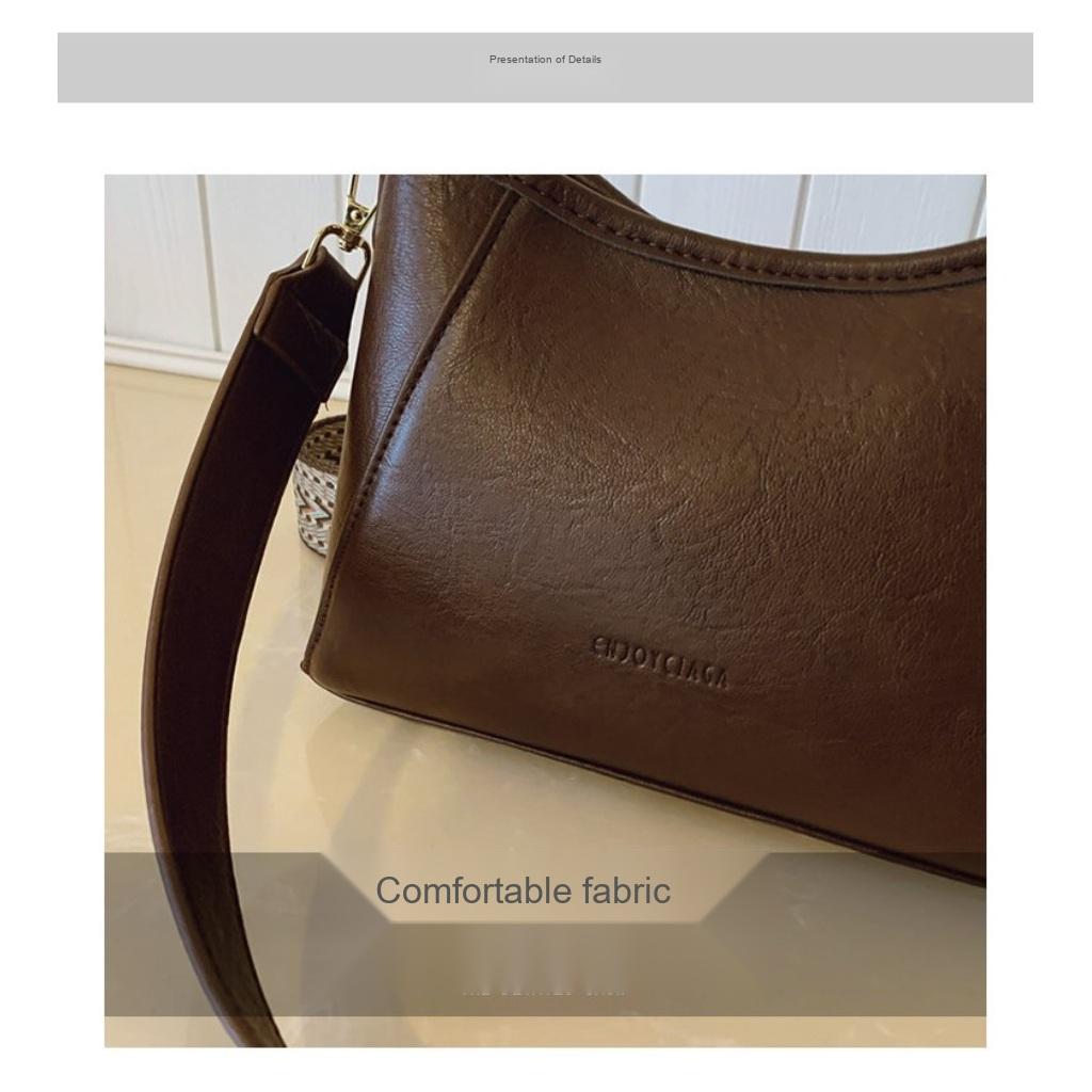  Crossbody Handbag Women PU Simple Versatile Daily Commute