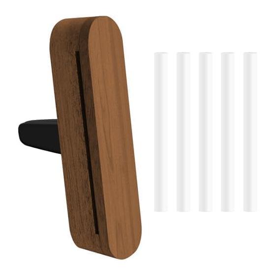UYTON Aroma Diffuser for Car Clip Type Aroma Holder Car Diffuser Mounted Aroma Diffuser Refill for Car Air Freshener Refill Deodorizing Natural Wood