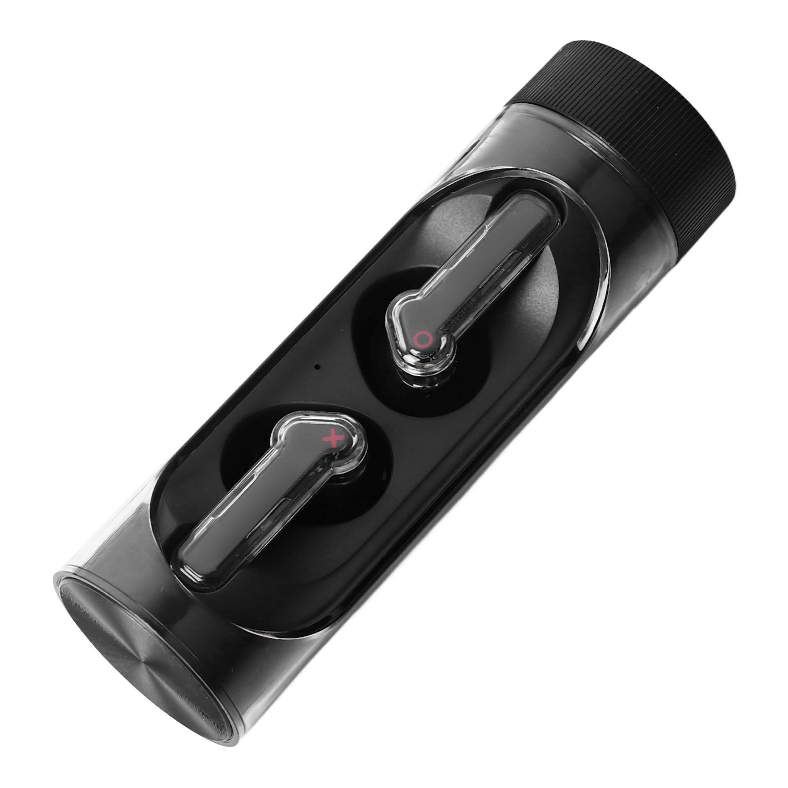 

Беспроводные наушники с шумоподавлением, прозрачные вращающиеся беспроводные наушники Bluetooth для спорта чёрный