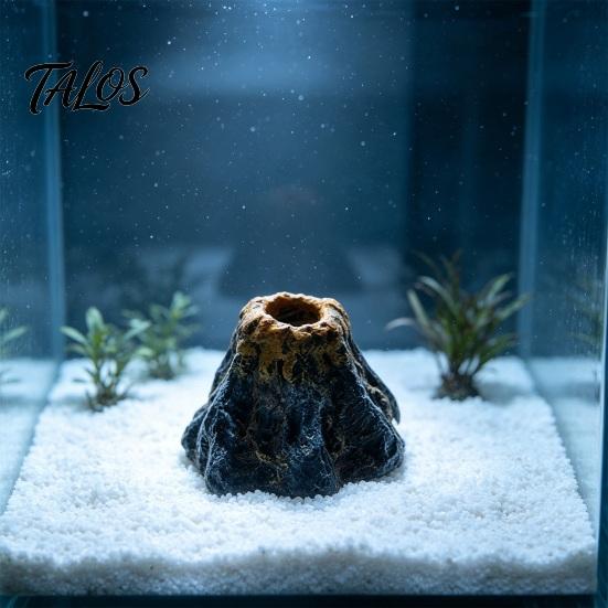 Coral Bubbler Aquarium Accessory Shell, Resin Volcano Air Pump Bubbler, Blister Resistant Fish Ornament Tank Decoration for Shrimp Crab Betta