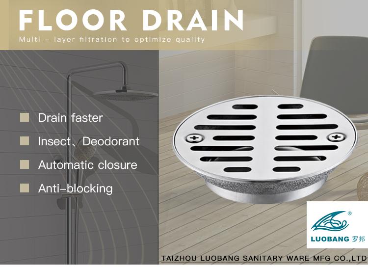 Circle Zinc Linear Cover Floor Drain for Bathroom or Toilet Popular In South America LB-3116