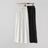 2026 Spring Women's Artistic Retro Loose Casual Wide-Leg Linen Pants with Elastic Waist.
