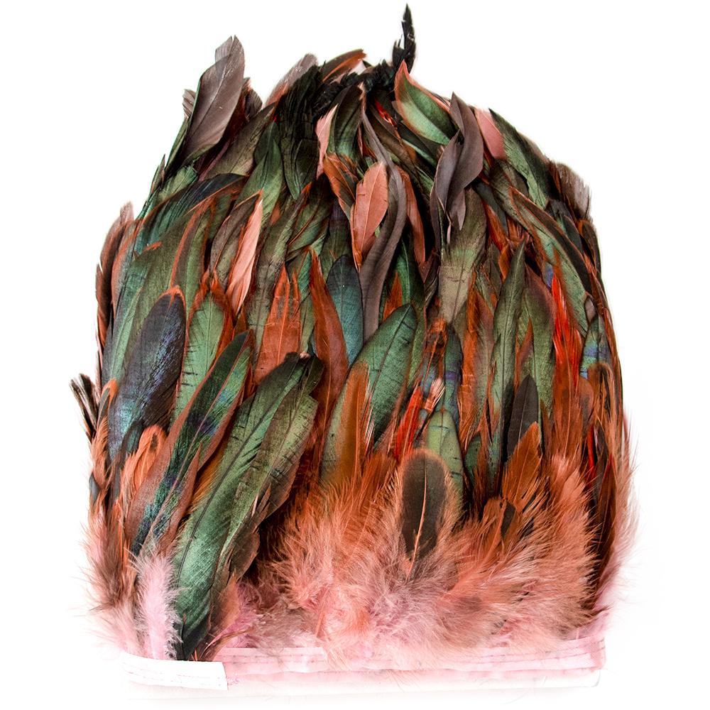 1Meters Fluffy Rooster Feathers Trims Fringe 10-18CM Chicken Feather Trim for Crafts Ribbon Plumas Wedding Clothing Decoration