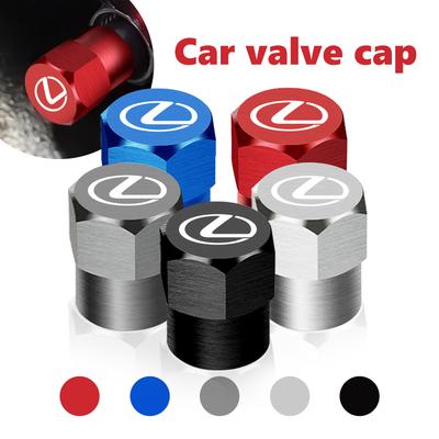 4pcs Car Wheel Tire Valve Caps Stem Case Covers Accessories For UX250h RX450h RX300 GX470 CT200h RX400h NX300h RX350