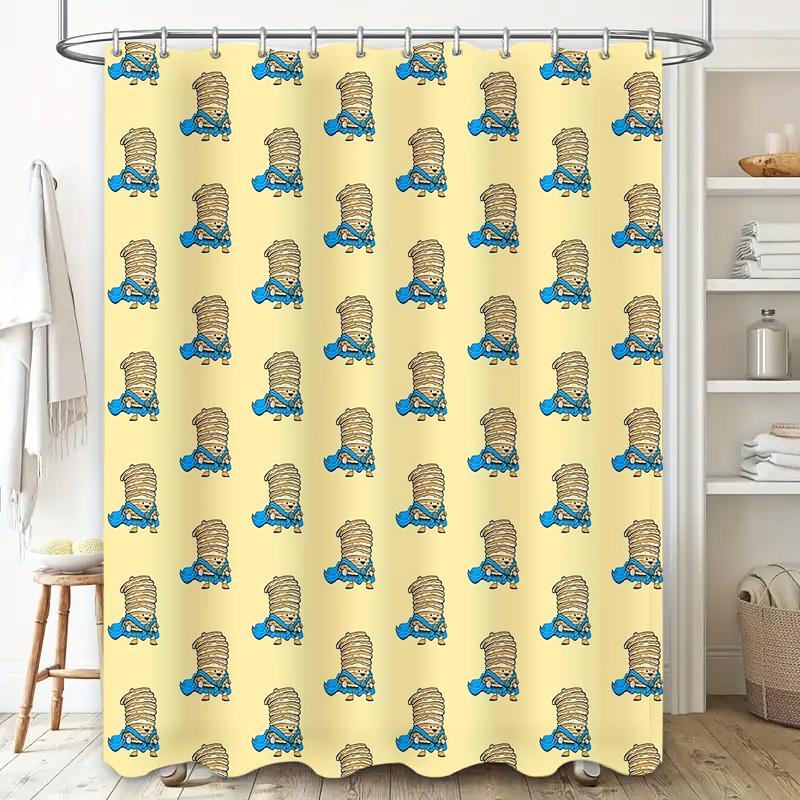 Shower Curtain Sets Waterproof Abstract Art Modern Geometric Pattern Bathroom Decor Fabric Liner Backdrop Washable Stylish Home