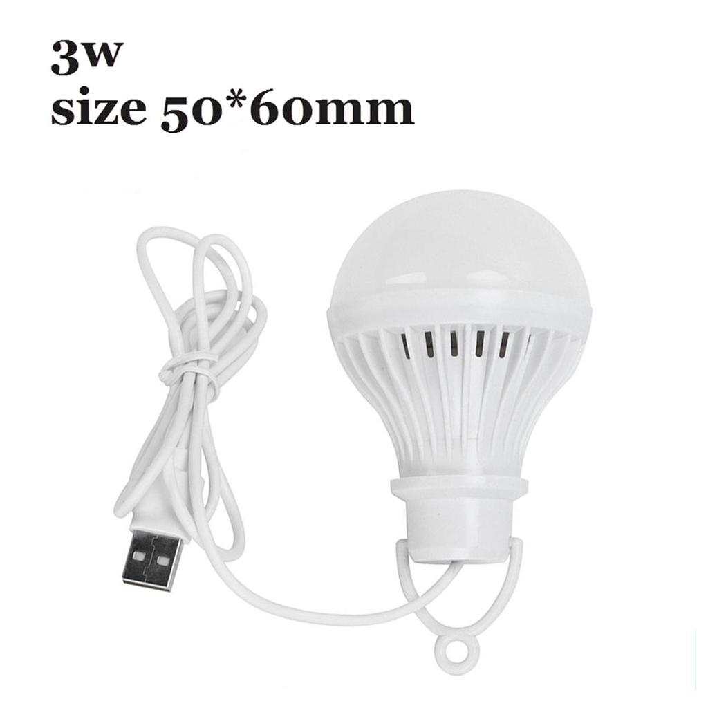 Usb Led Camping Lamp 3w 5w 7w 9w 12w With 1.2m Clip Line Room Light 5v Bulb Milky Cover Table Eye/protection Usb-adapter-powered