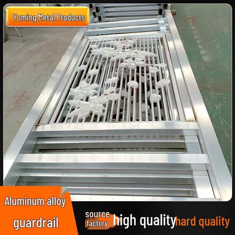 Aluminum Alloy Bridge Road Anti-Collision Barrier with River Landscape Lighting Railing