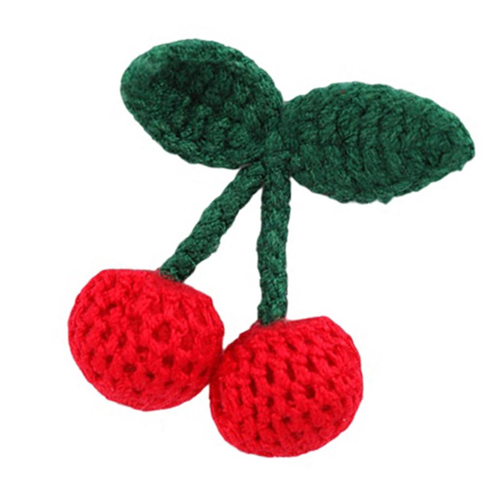 Embroidery Patches Colorful Cherry Pattern Appliques Adhesive Backing Patches for Clothing and Accessories