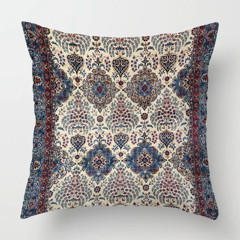 Moroccan Style Pillowcases with Complicated Patterns, Living Room Sofa Cushion Covers, Home Pillowcase Decoration