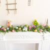 1pc 66.9 Inch Handmade Easter Garland, Indoor/Outdoor Decor with Mini Eggs and Eucalyptus Leaves for Easter Celebration