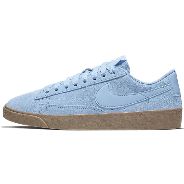 New Nike Blazer Low Sd 'Light Bluegray Brown' Women's AV9373-401