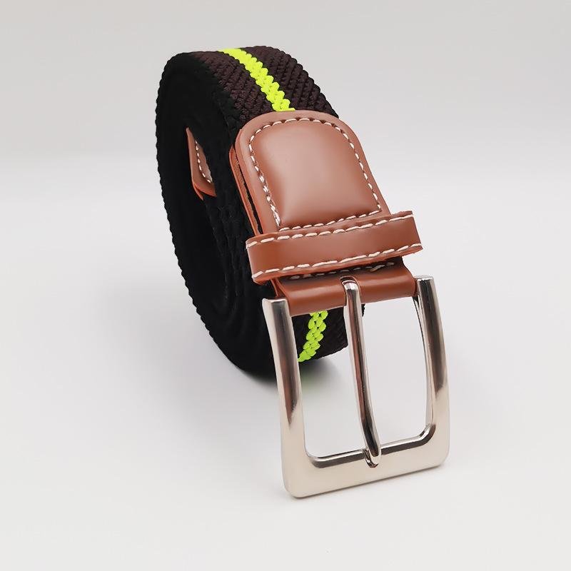 Small Elastic Braided Belt Elastic Student Canvas Belt Universal Style for Men and Women