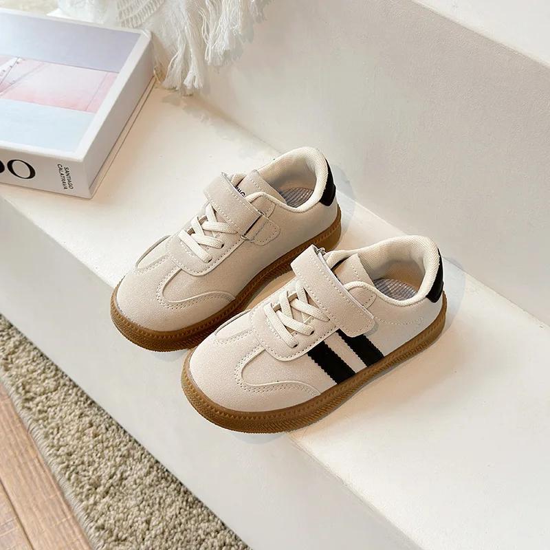 Spring Autumn New Children Casual Sneakers Boys Girls Leather De Training Sports Shoes Baby Kids Soft Walking Flat Shoes