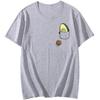 Avocado-Themen Vegan T-Shirt für Damen Harajuku Stil Süßes Kurzarm-T-Shirt Kreatives Taschent-Shirt Trendiges T-Shirt
