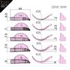 BLACKWINGS 5 Pairs Eyelash Perm Silicone Pads, Curling Pads for Lash Lift,   with Size Guide Chart, Hypoallergenic Reusable Accessories
