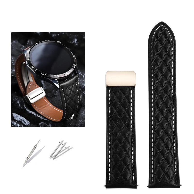 Magnetic Buckle Leather Strap For Huawei GT3 GT4 GT4 PRO Watch Ultimate Extraordinary Master Bracelet Wristband 20mm 22mm