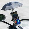 Mini Umbrella Sunshade Phone Holder Motor Bike Handlebar Rain Resistant Waterproof Motorcycle Rider Rain Resistant Universal