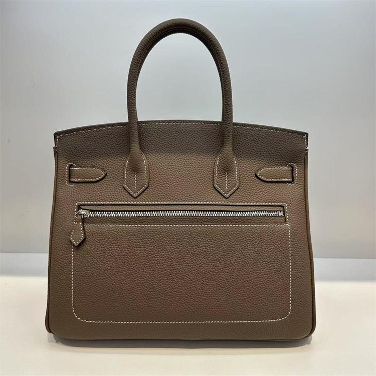 Hot Sale High-end Rock Platinum Bag First Layer Soft Cowhide Pocket Bag Zipper Bag Portable Shoulder Bag Versatile