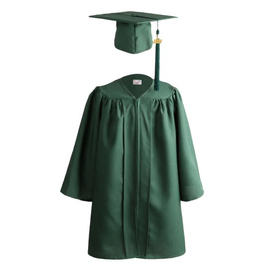 

Kindergarten Graduation Gown And Cap Set 2026 Graduation Gown with Hidden Zipper Gold Tassel Kids Elementary School Graduation Outfit 110cm