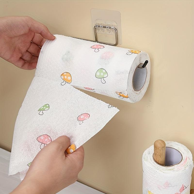 1ROLL Disposable Dishcloth Kitchen Paper Lazy Rag Absorbent Cloth Wet and Dry Household Non-stick Oil Reusable Cleaning Cloth