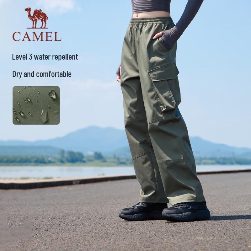 CAMEL Outdoor Water-Repellent Straight-Leg Cargo Pants XXL