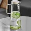 Mit Deckel Glas-Wasserkocher Große Kapazität Kaltwasser-Krug Praktischer Saftkrug Kaltgetränke