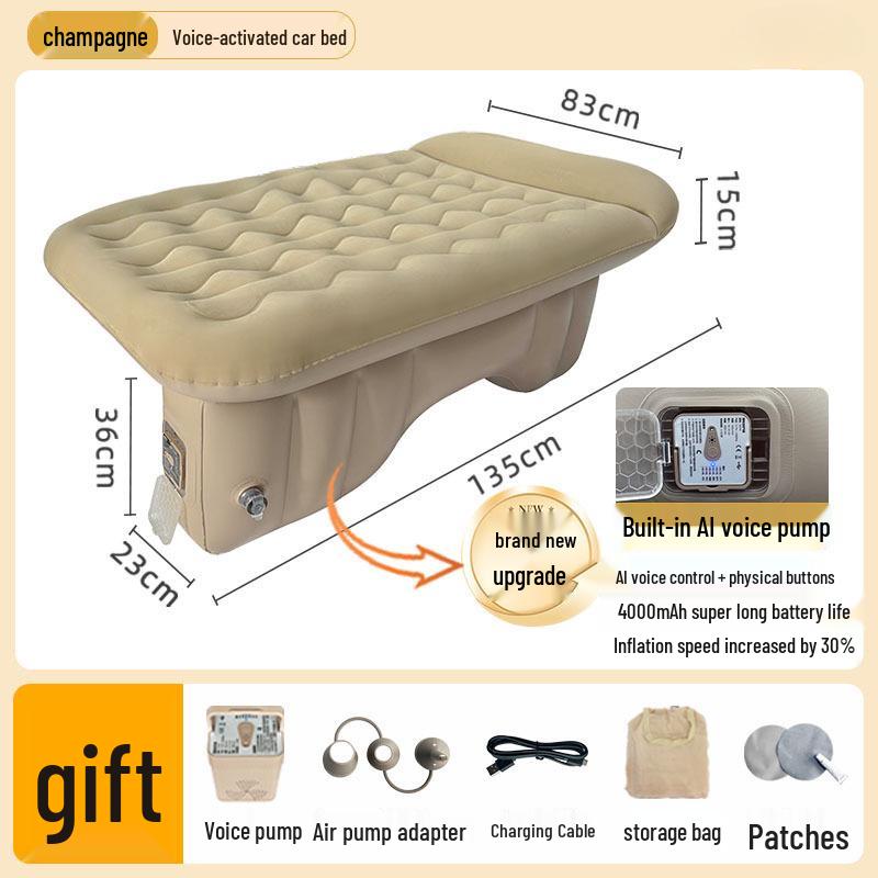 

Матрас надувной Masha Laivart для заднего сиденья автомобиля – Походный спальный коврик для внедорожника Default