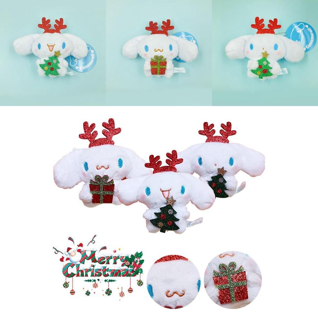 Christmas Plush Pendant Keychain Soft Durable Festive
