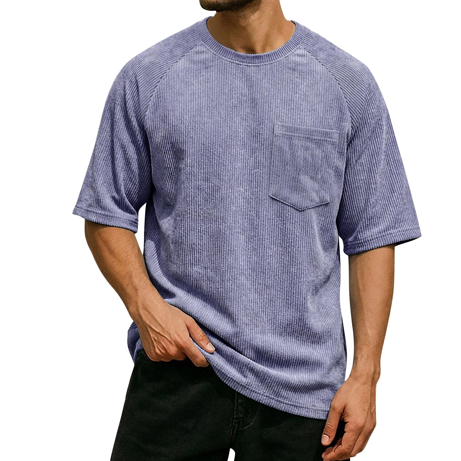 

Mens Polo Shirts Short Sleeve Oversized Tshirts for Men Casual Linen Shirts for Men T Shirts for Man Comfortable Fit XL фіолетовий