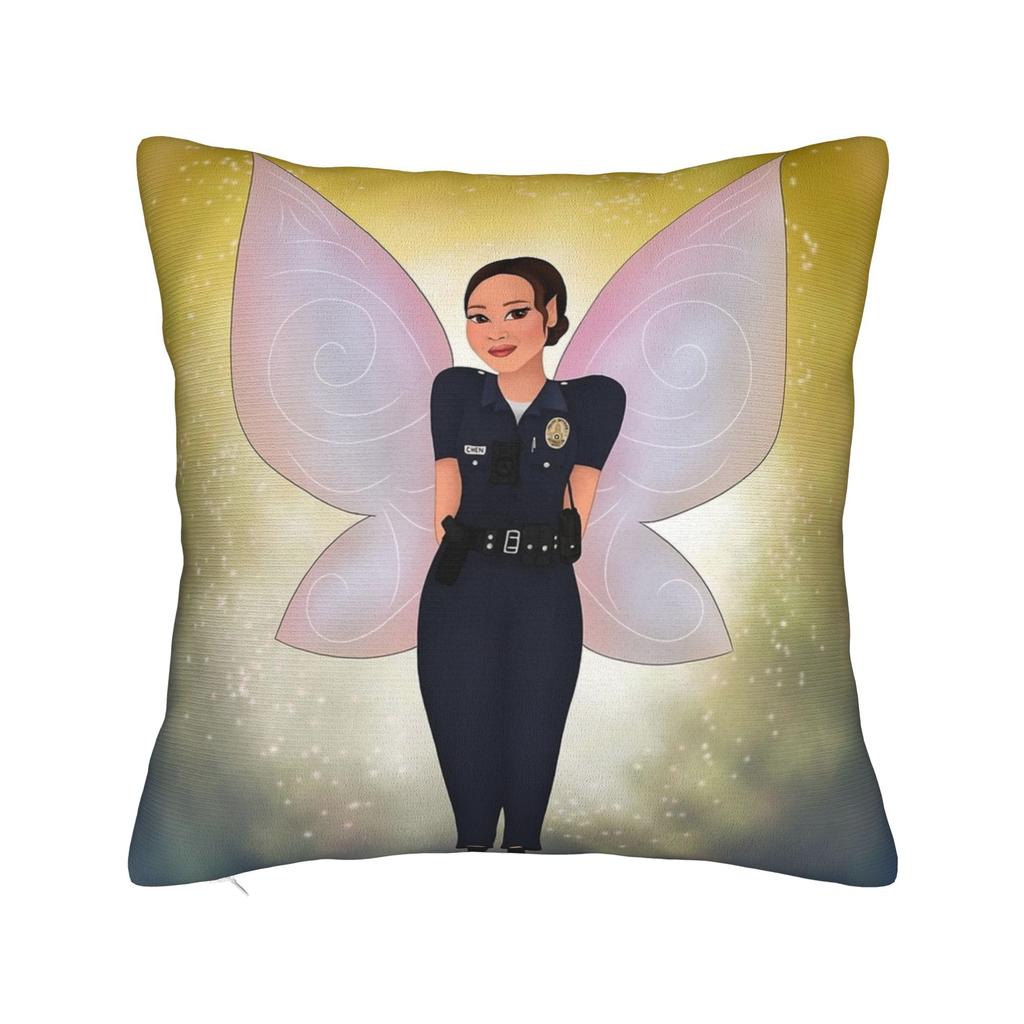 Tim Bradford Eric Winter The Rookie Pink Flag Pillowcase Printed Cushion Cover Decorations Pillow Case Cover Home Square