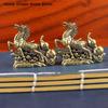Creative Metal Craft Home Decorations Bronze Calabash Horse Desktop Ornament Decoration Zodiac Horse Statue Stereoscopic