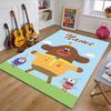Custom Hey Duggee Mat Personalized Name, Polyester Washable Indoor Entryway Rug, Gift for Christmas, Easter, Thanksgiving Day