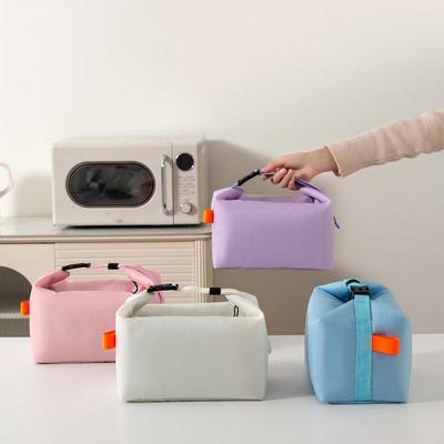 Portable Oxford Cloth Lunch Box Bag Foldable Food Thermal Handbag Insulated Tote Bag  Home/Office