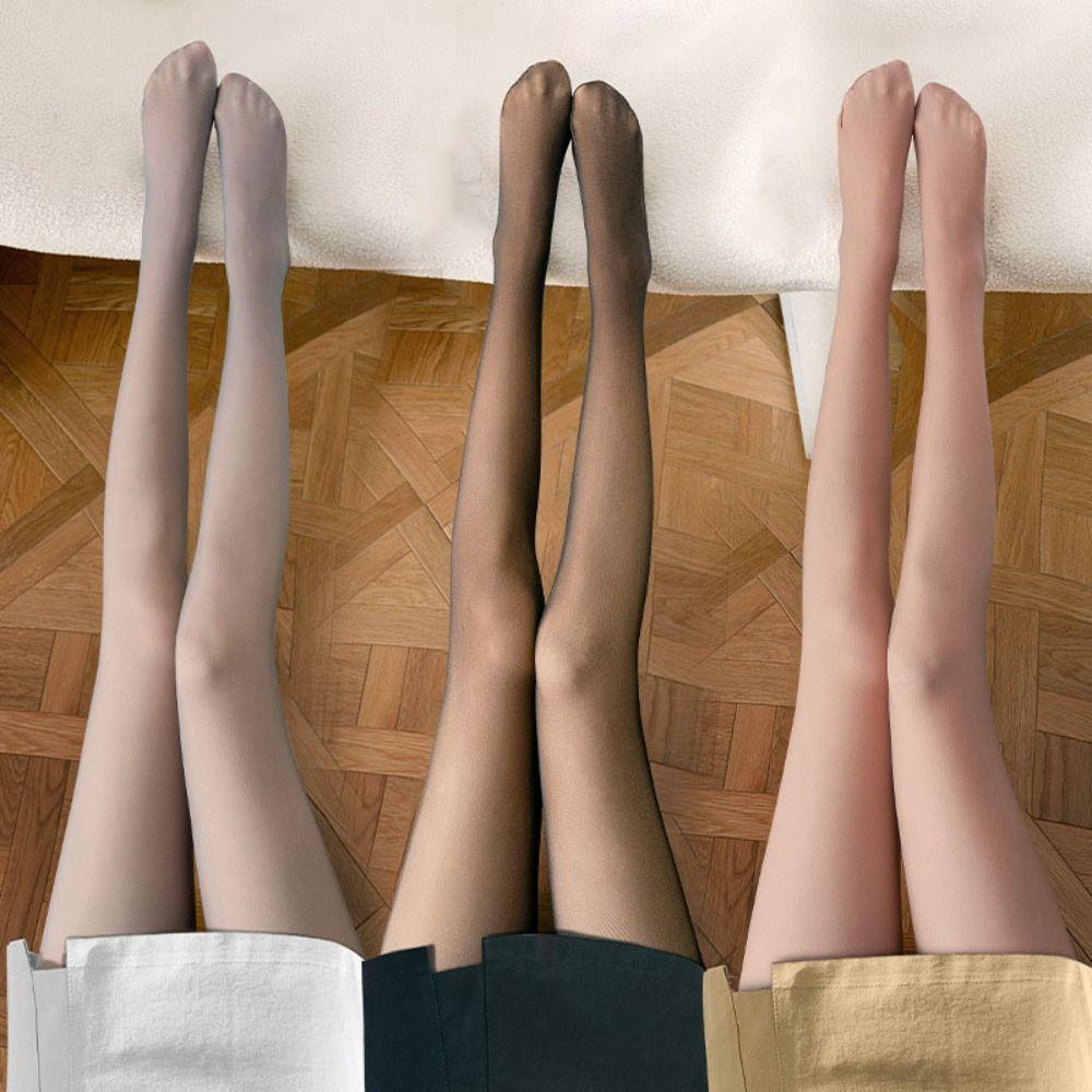 Thicken Thermal Pantyhose Velvet Women Winter Leggings Push Up Long Stockings  Ladies