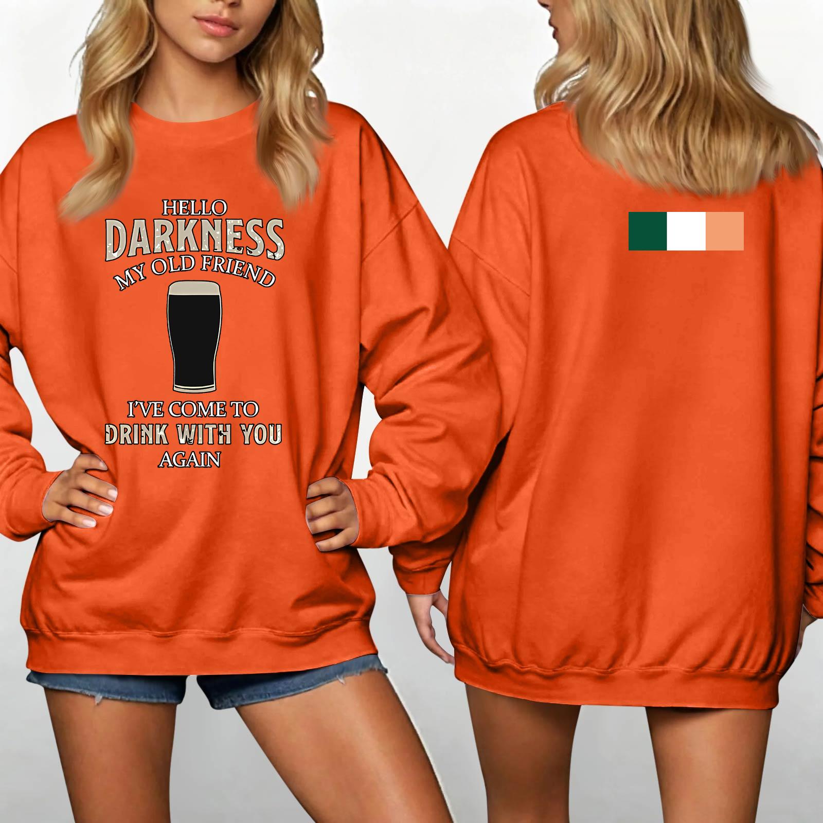 

Women s Casual Fashion Neck St. Patrick Print Sweatshirt L