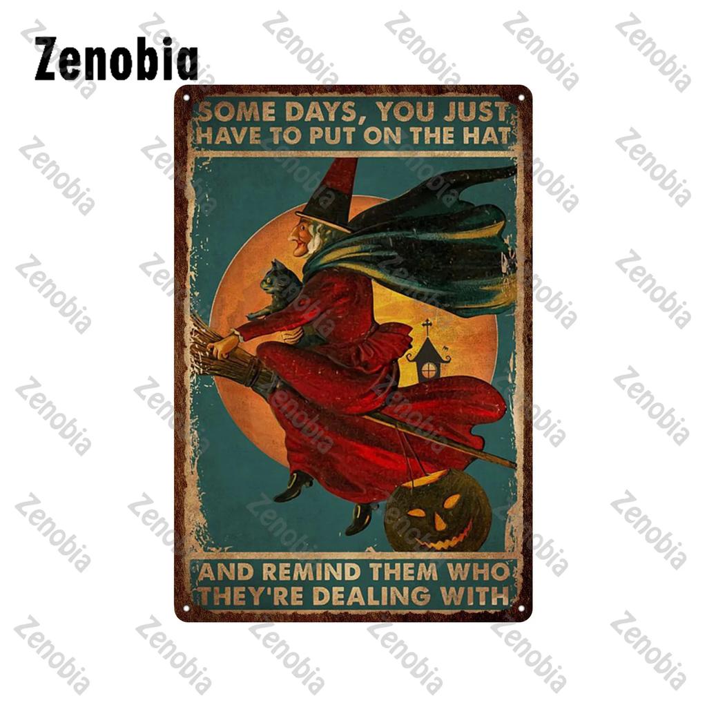 Animal Pet Black Cat Metal Poster Funny Vintage Plaque Metal Signs Tin Signs Cat Sitting On Toilet Tin Plate for Bathroom Decor