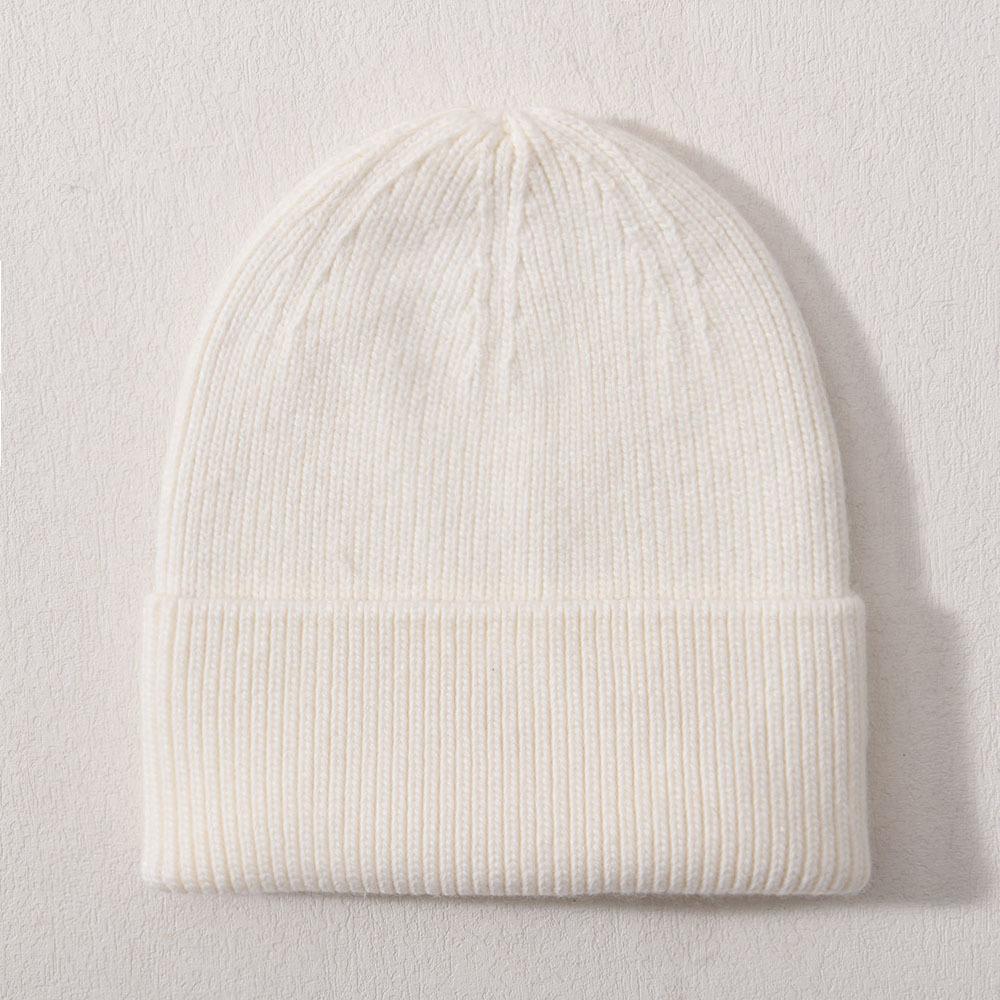 Large children's hat rabbit velvet classic striped knitted hat autumn and winter soft cute outdoor wool hat to keep warm