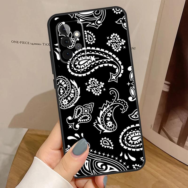 Bandana Seamless Pattern Case For Samsung Galaxy A15 A16 A17 A26 A36 A56 A55 A35 A52 A32 A12 A53 A33 A13 A14 A34 A54