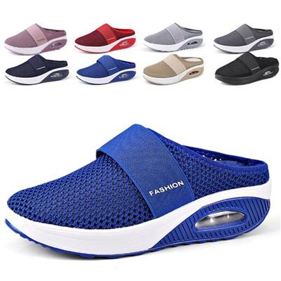 Women Casual Sneakers Wedges Light Weight Nurse Clogs Non Slip Graden Slippers Air Cushion Soft Bottom Mesh Shake Shoes 35-43