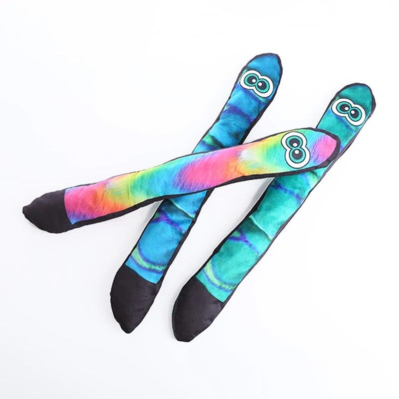 Hundplyschleksak Long Eye Snake Mönster Hund Ljudleksaker Bittåliga barntillbehör för husdjur